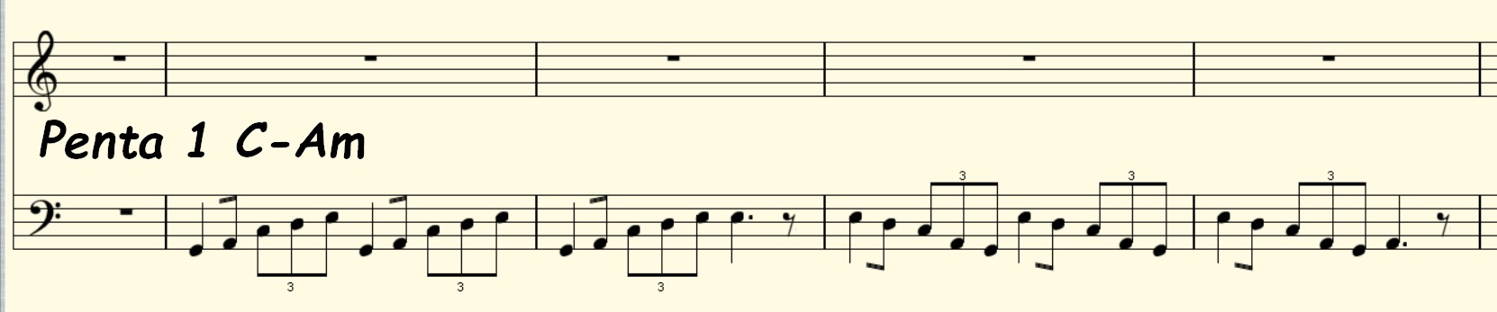 C Major Penta Riff